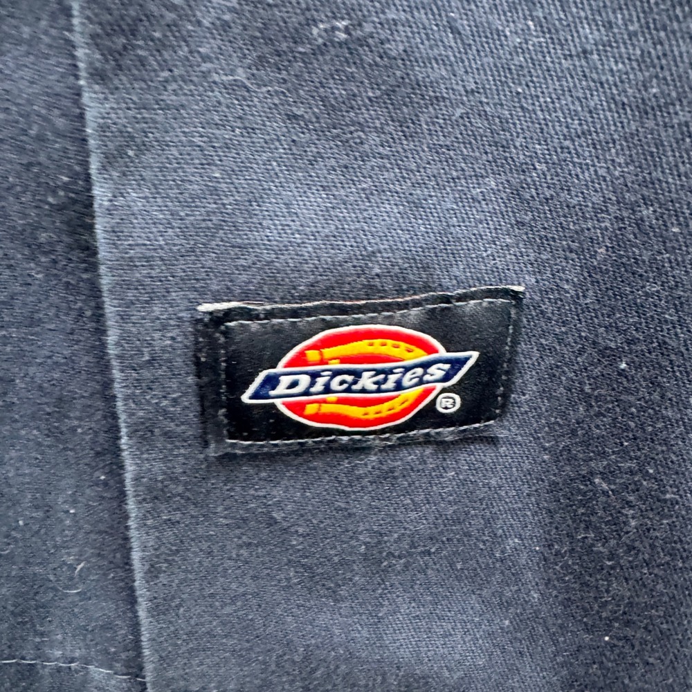 Dickies Flex Work Shirt Mens XL Navy Blue Long Sleeve Button Front Casual - Picture 7 of 12